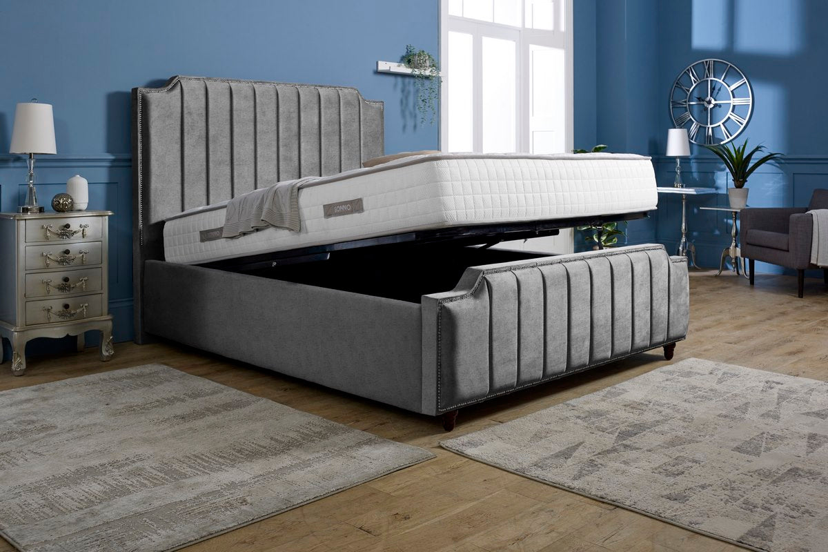 Washington Upholstered Ottoman Bed