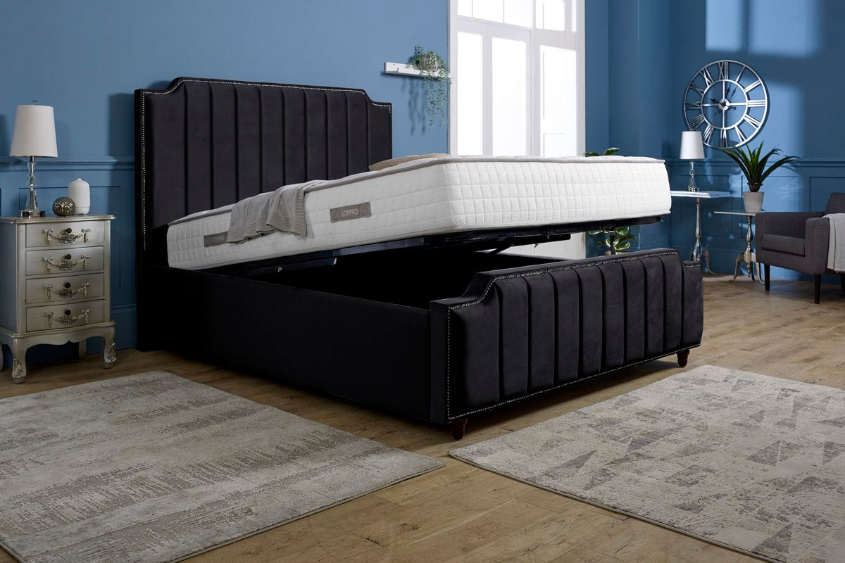 Washington Upholstered Ottoman Bed