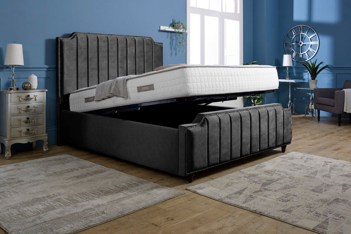 Washington Upholstered Ottoman Bed