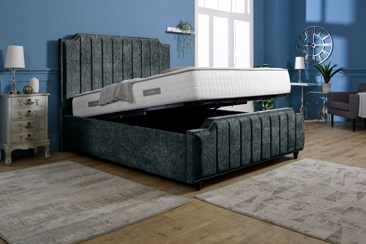 Washington Upholstered Ottoman Bed