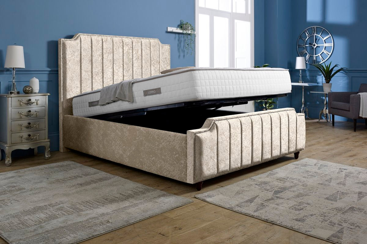 Washington Upholstered Ottoman Bed