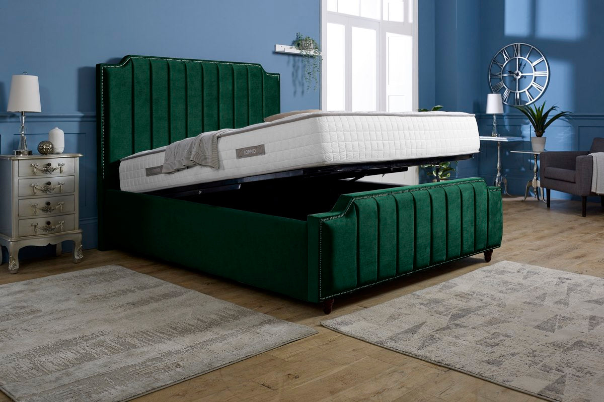 Washington Upholstered Ottoman Bed