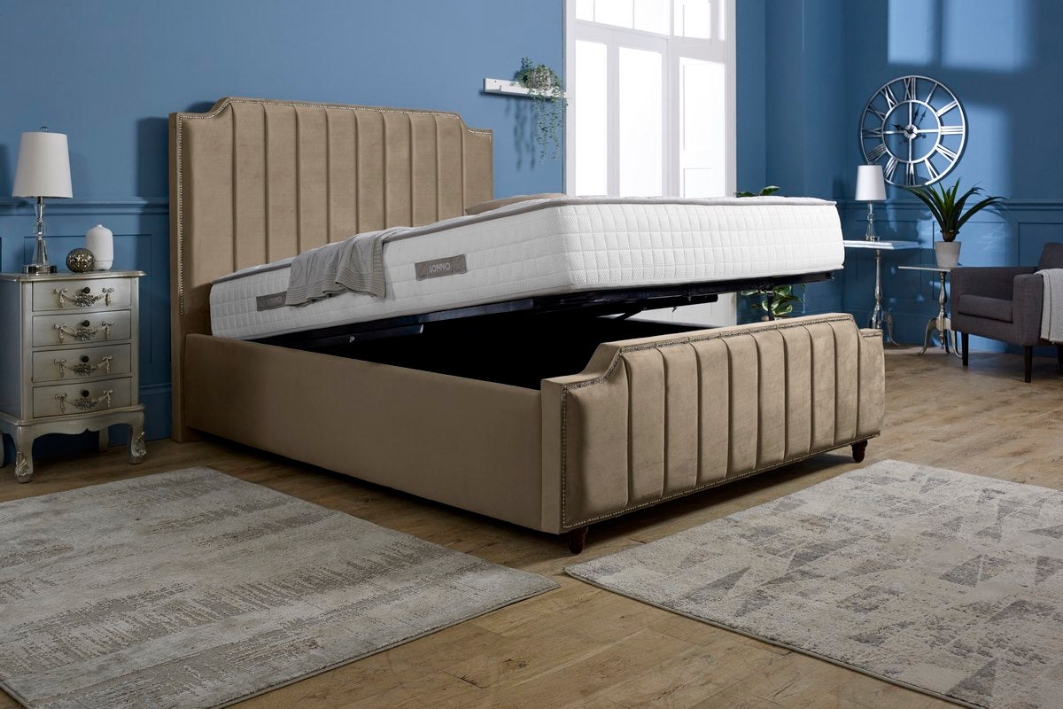 Washington Upholstered Ottoman Bed