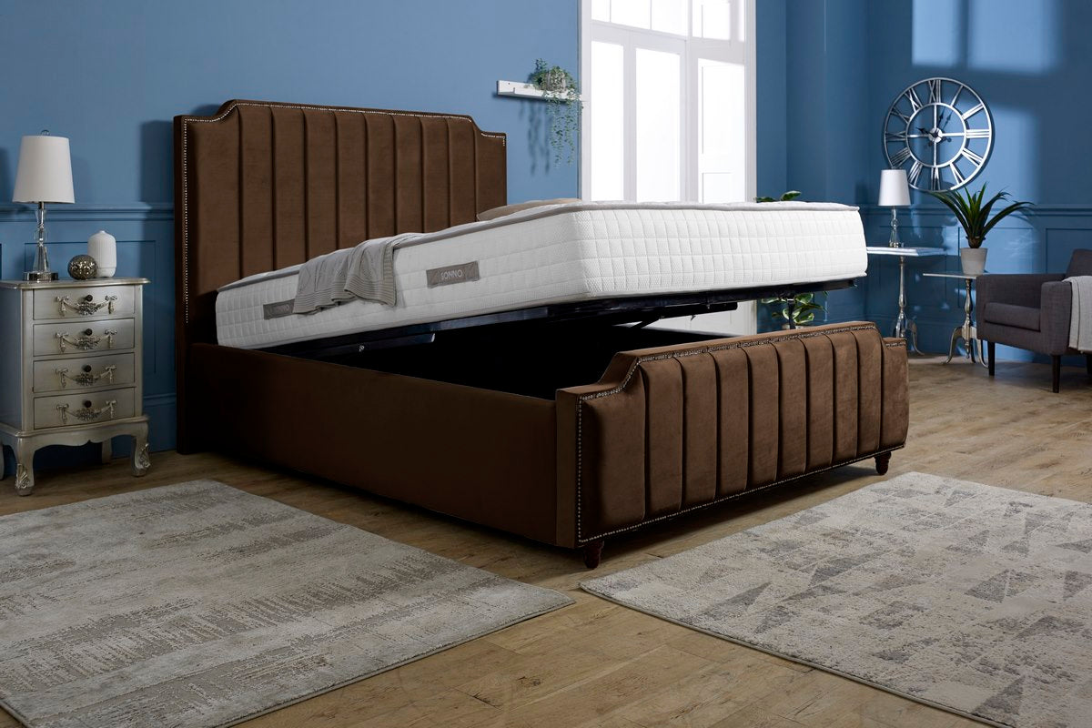 Washington Upholstered Ottoman Bed