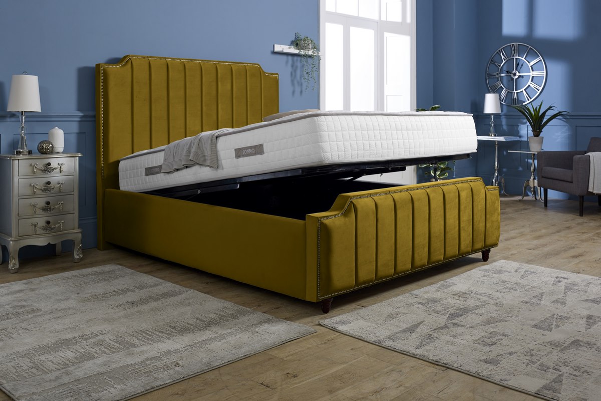 Washington Upholstered Ottoman Bed