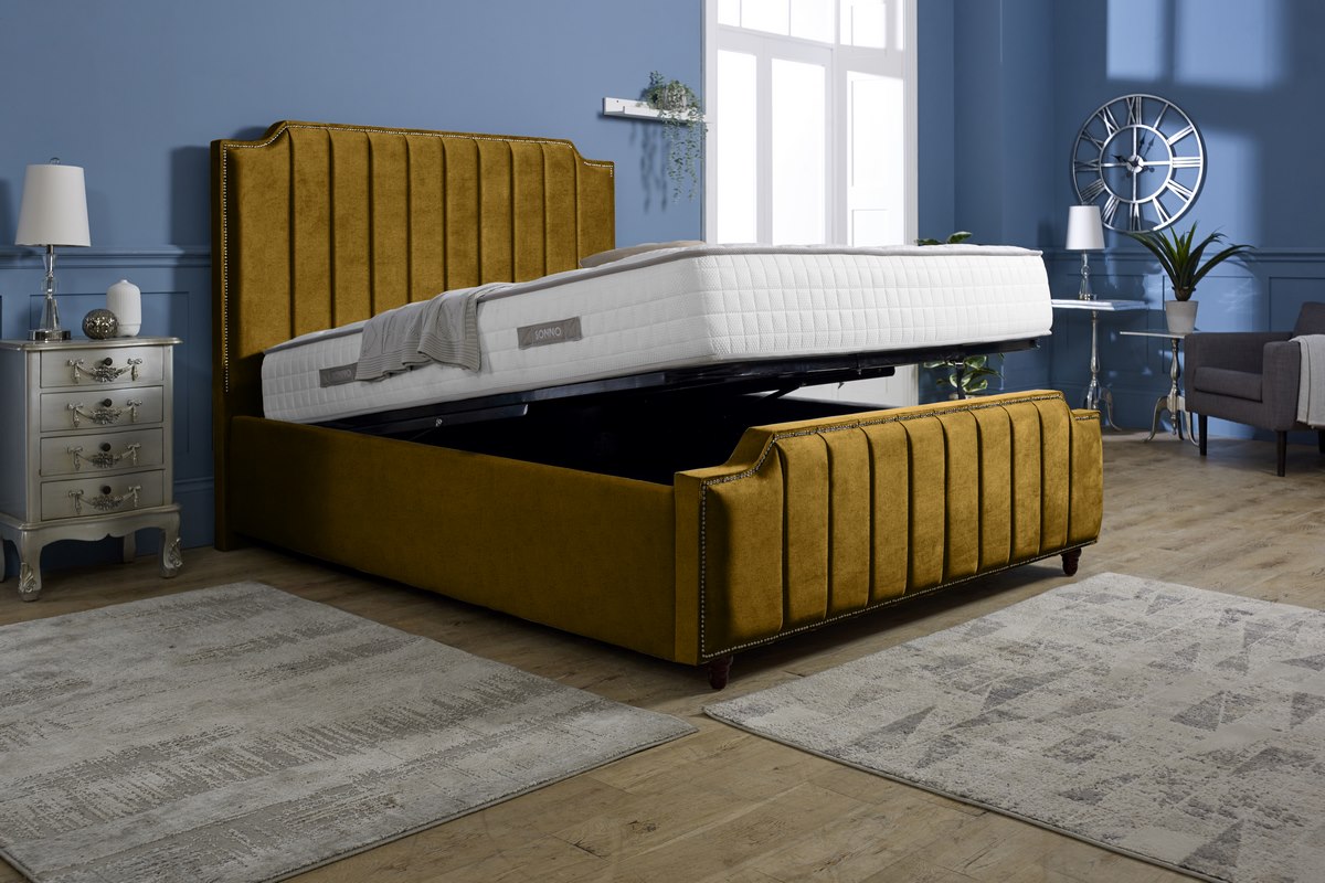 Washington Upholstered Ottoman Bed