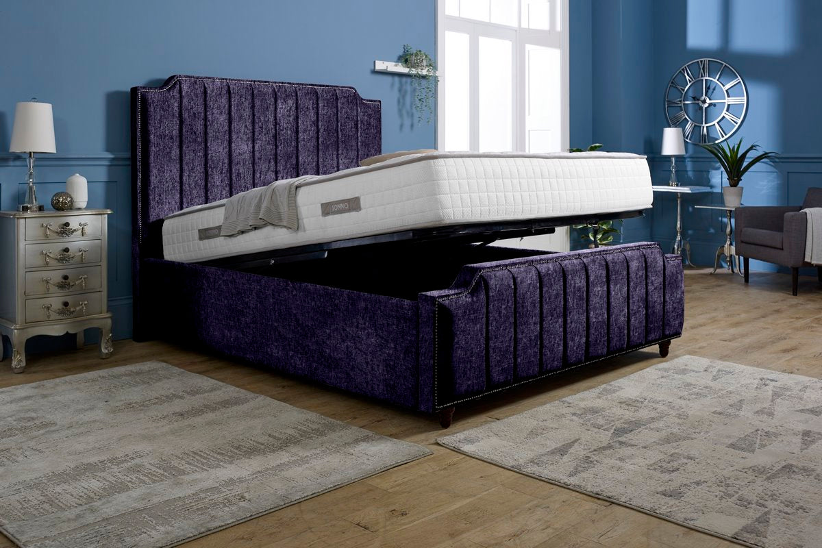 Washington Upholstered Ottoman Bed