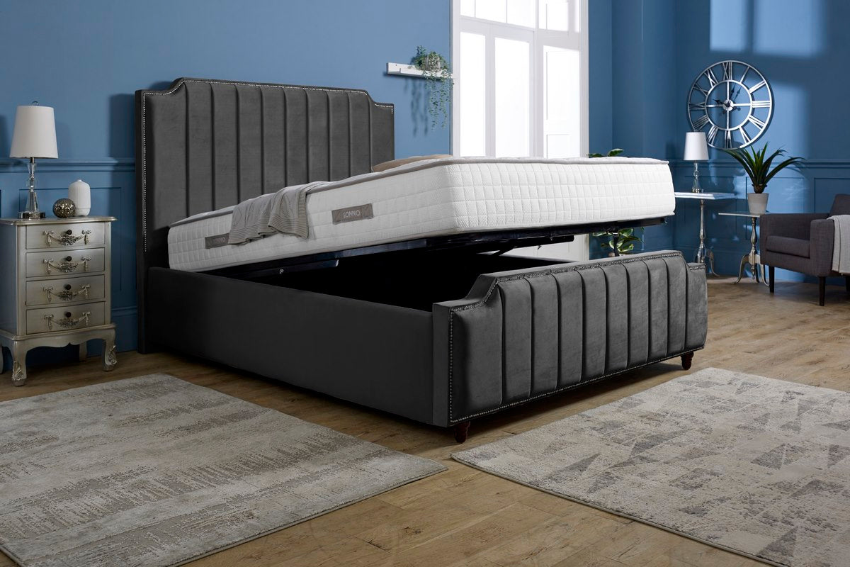 Washington Upholstered Ottoman Bed