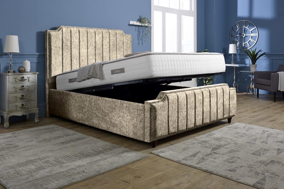 Washington Upholstered Ottoman Bed