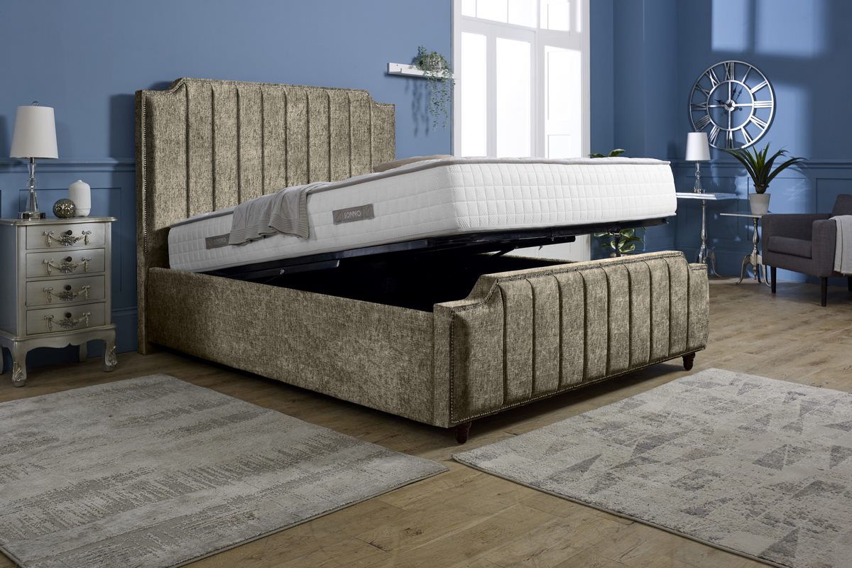 Washington Upholstered Ottoman Bed