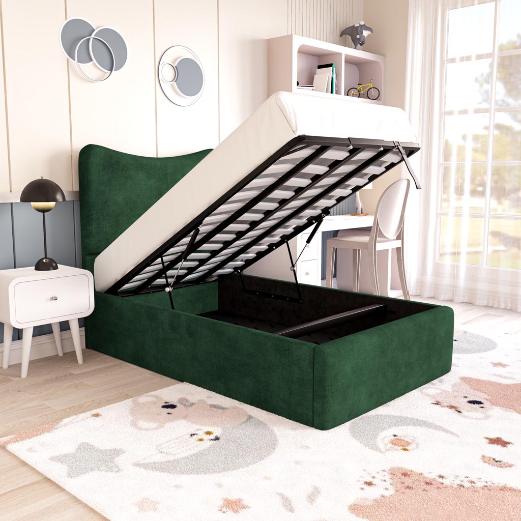 Cairo Kids Upholstered Ottoman Bed