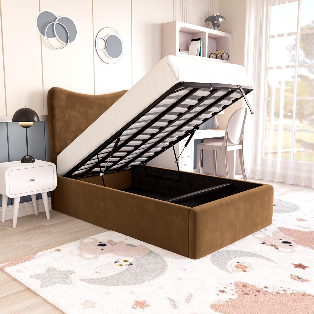Cairo Kids Upholstered Ottoman Bed