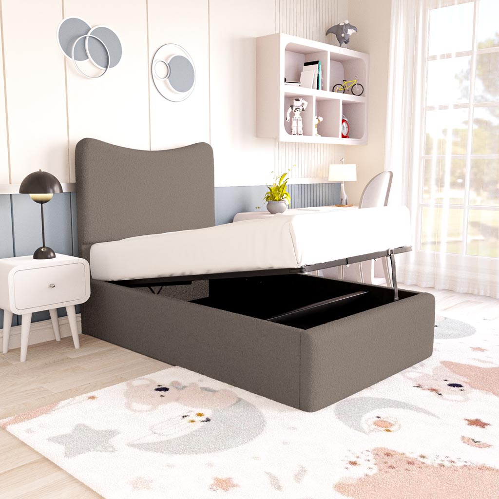 Cairo Kids Upholstered Ottoman Bed