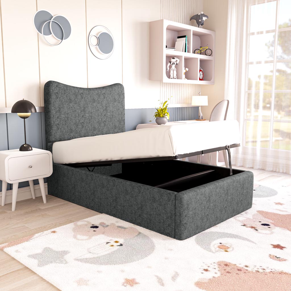 Cairo Kids Upholstered Ottoman Bed