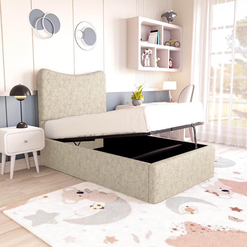 Cairo Kids Upholstered Ottoman Bed