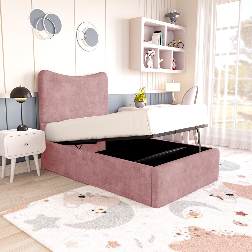 Cairo Kids Upholstered Ottoman Bed