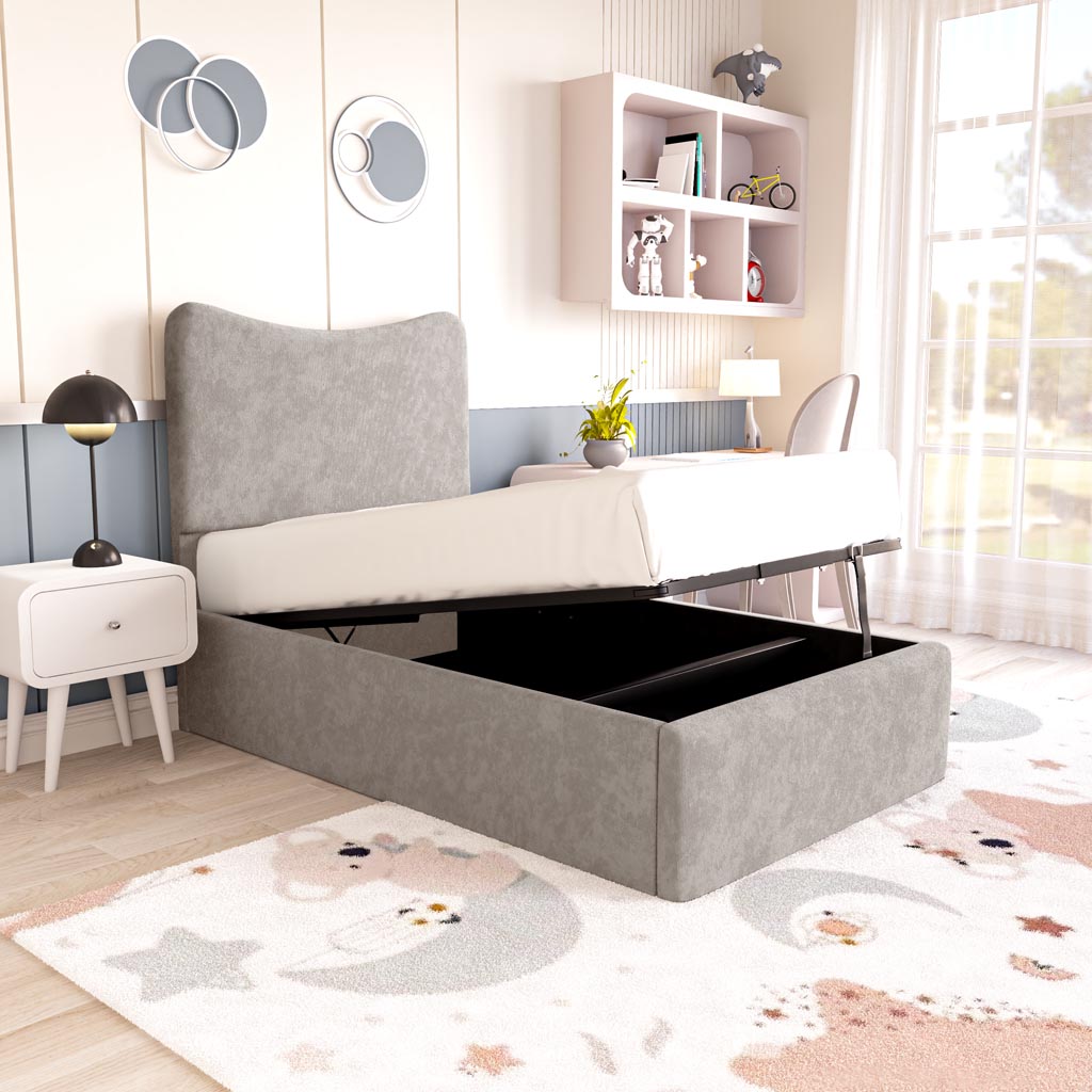 Cairo Kids Upholstered Ottoman Bed