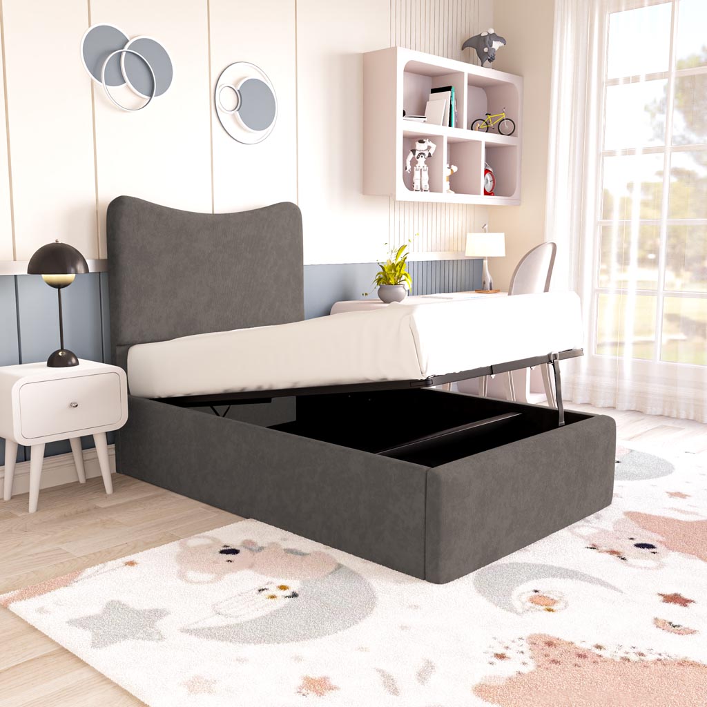 Cairo Kids Upholstered Ottoman Bed