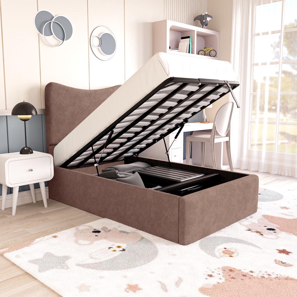 Cairo Kids Upholstered Ottoman Bed