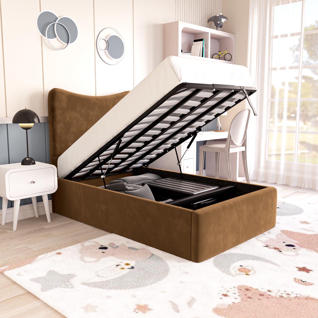 Cairo Kids Upholstered Ottoman Bed