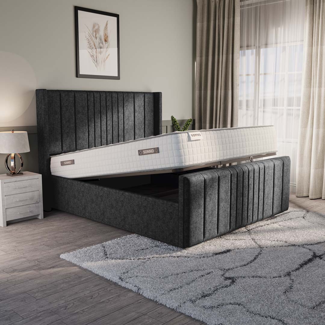 Cambridge Upholstered Ottoman Bed