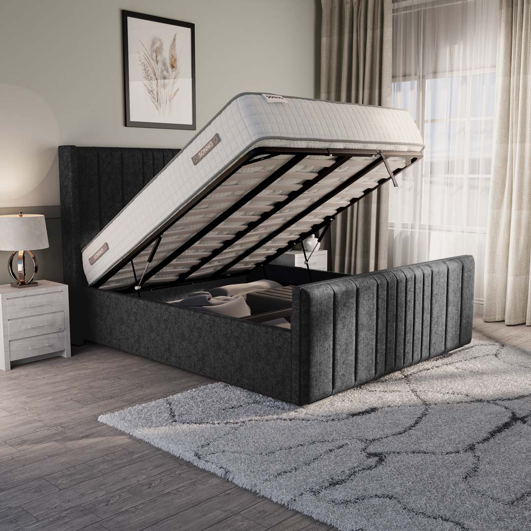 Cambridge Upholstered Ottoman Bed