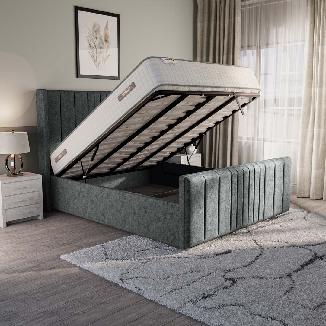 Cambridge Upholstered Ottoman Bed
