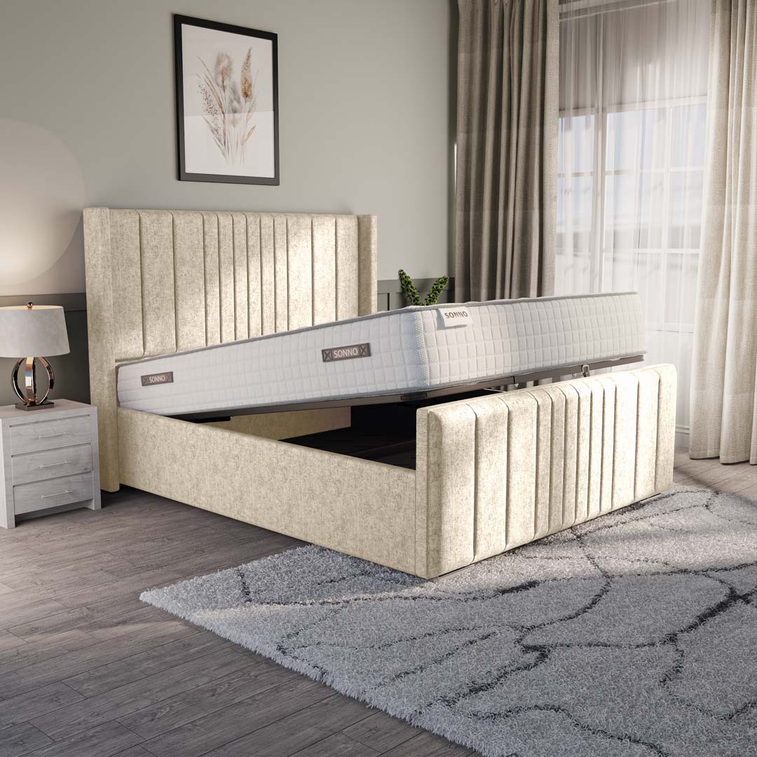 Cambridge Upholstered Ottoman Bed