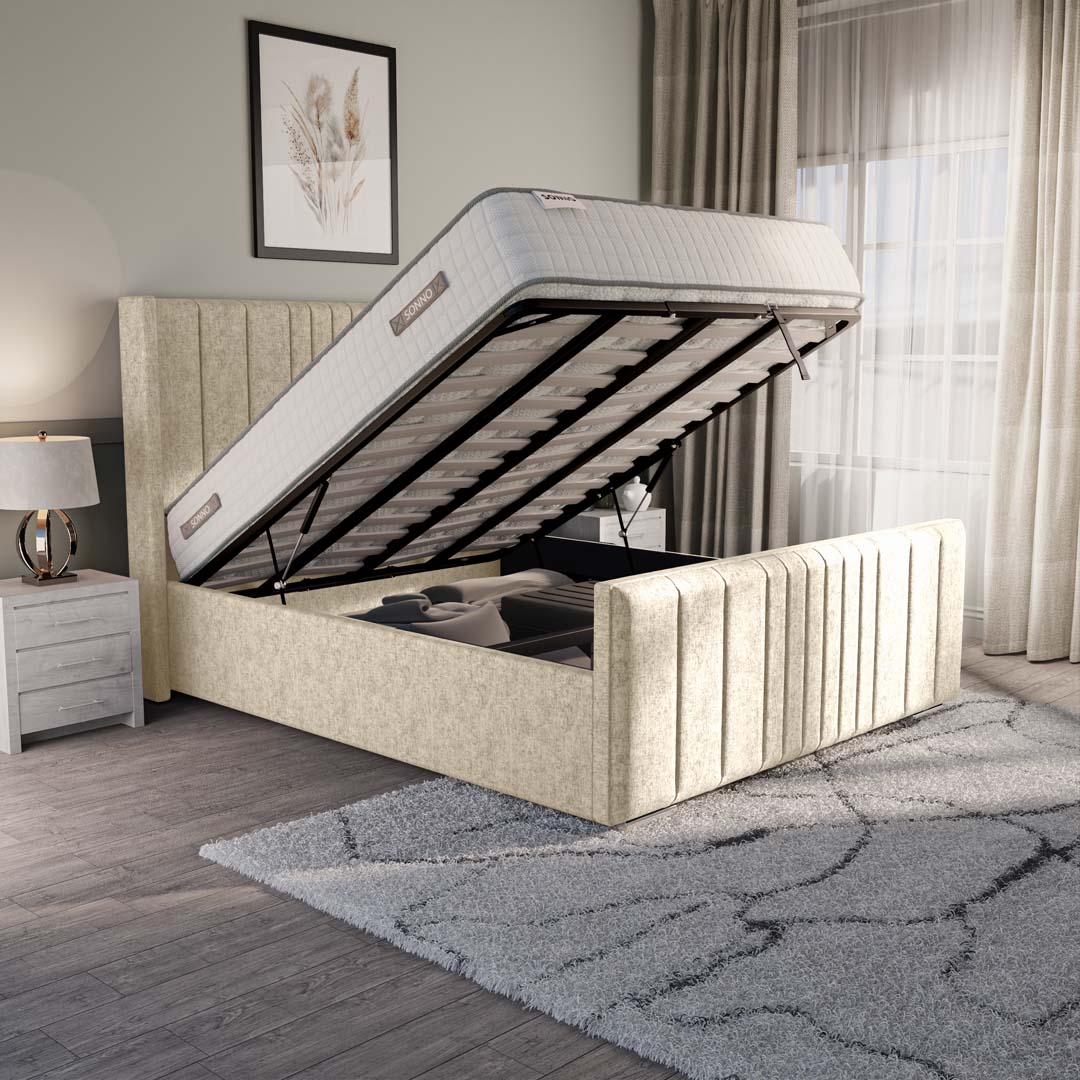 Cambridge Upholstered Ottoman Bed