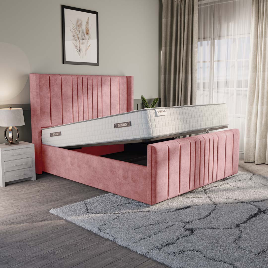 Cambridge Upholstered Ottoman Bed