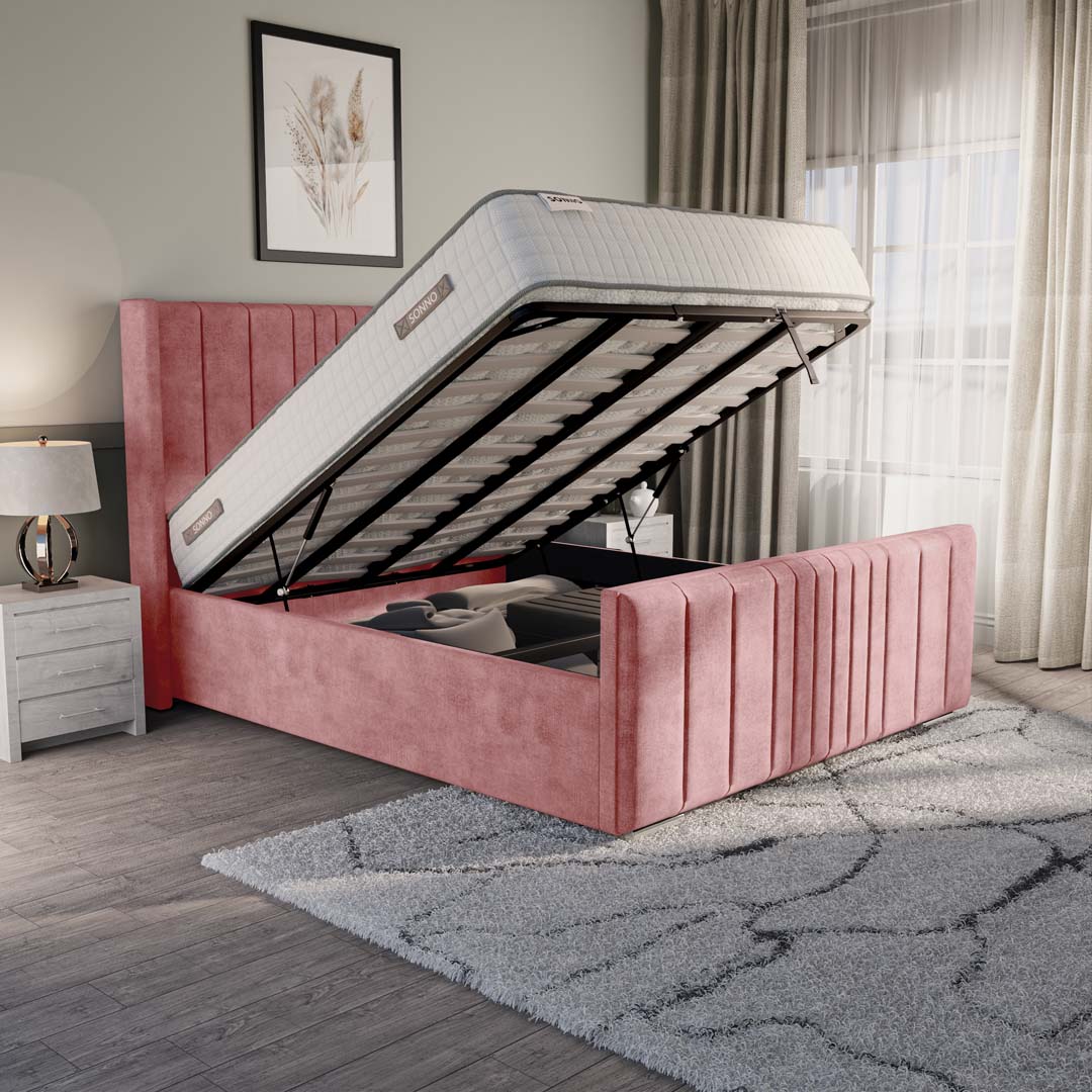 Cambridge Upholstered Ottoman Bed