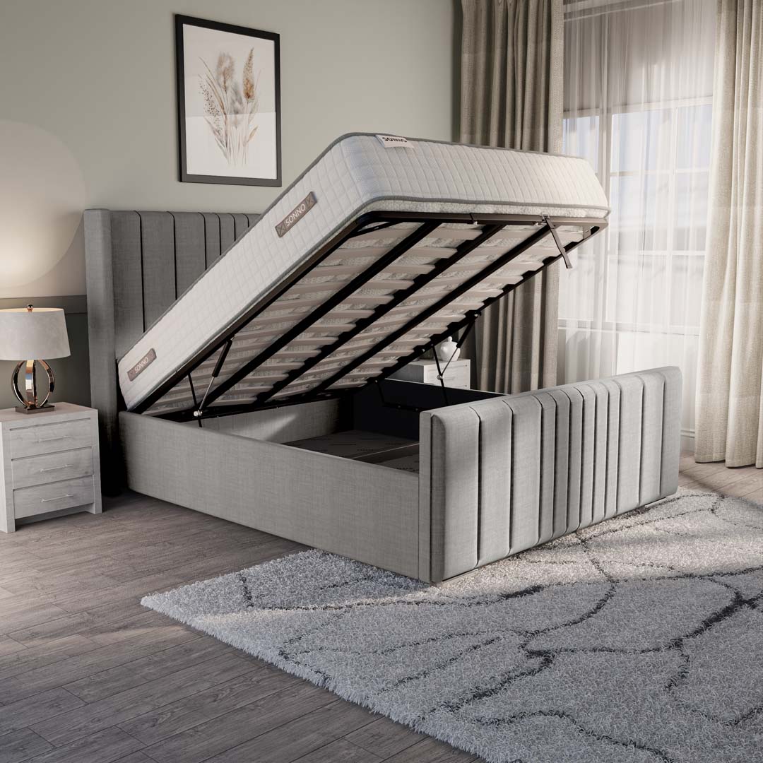Cambridge Upholstered Ottoman Bed