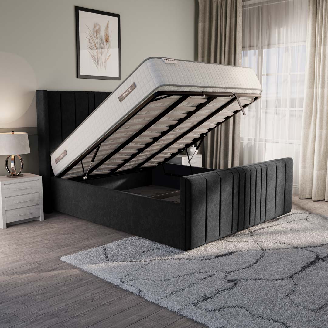 Cambridge Upholstered Ottoman Bed