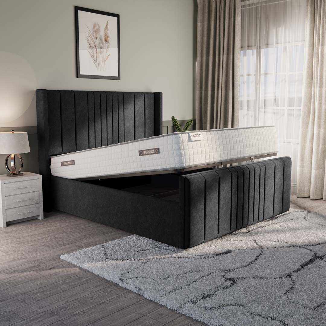 Cambridge Upholstered Ottoman Bed