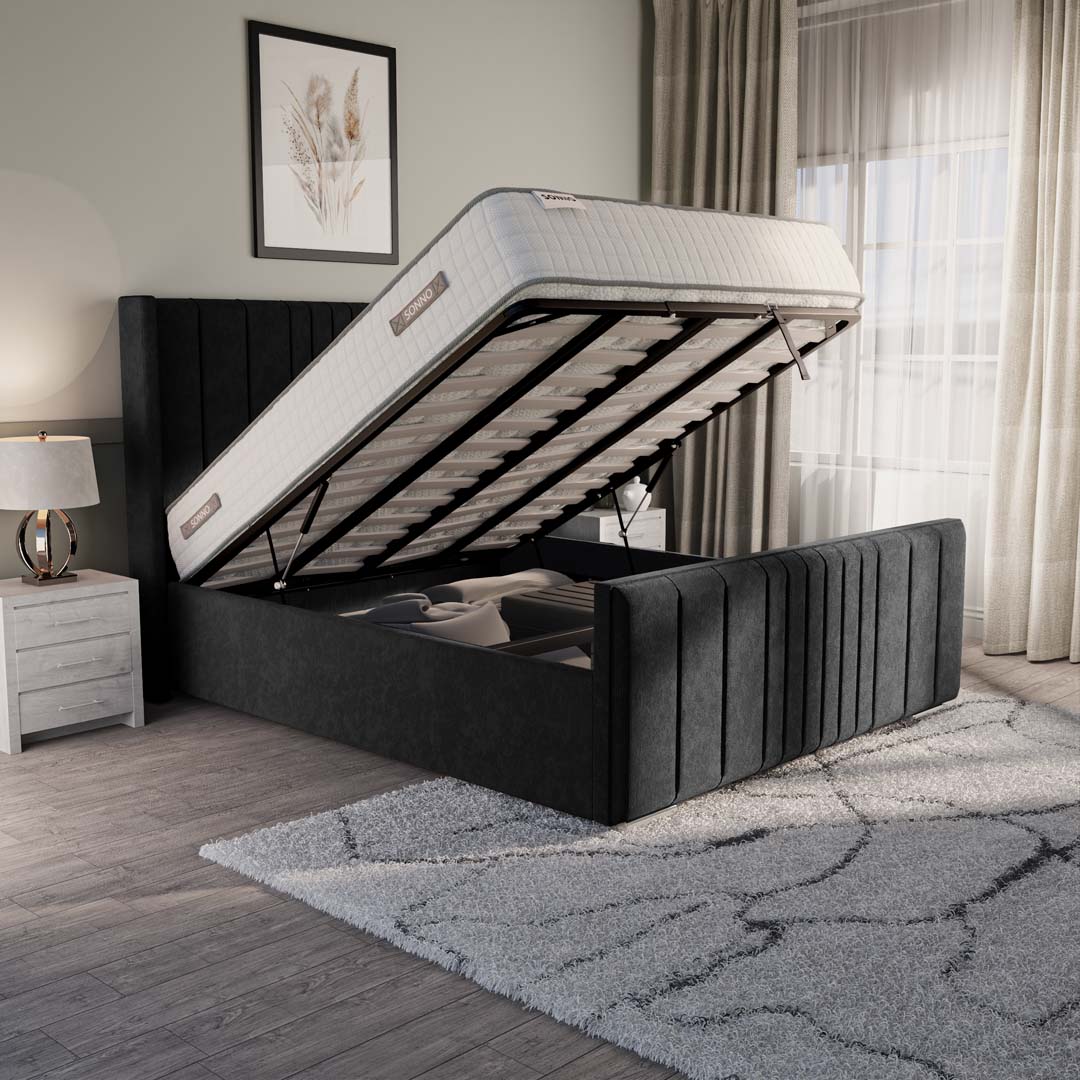 Cambridge Upholstered Ottoman Bed