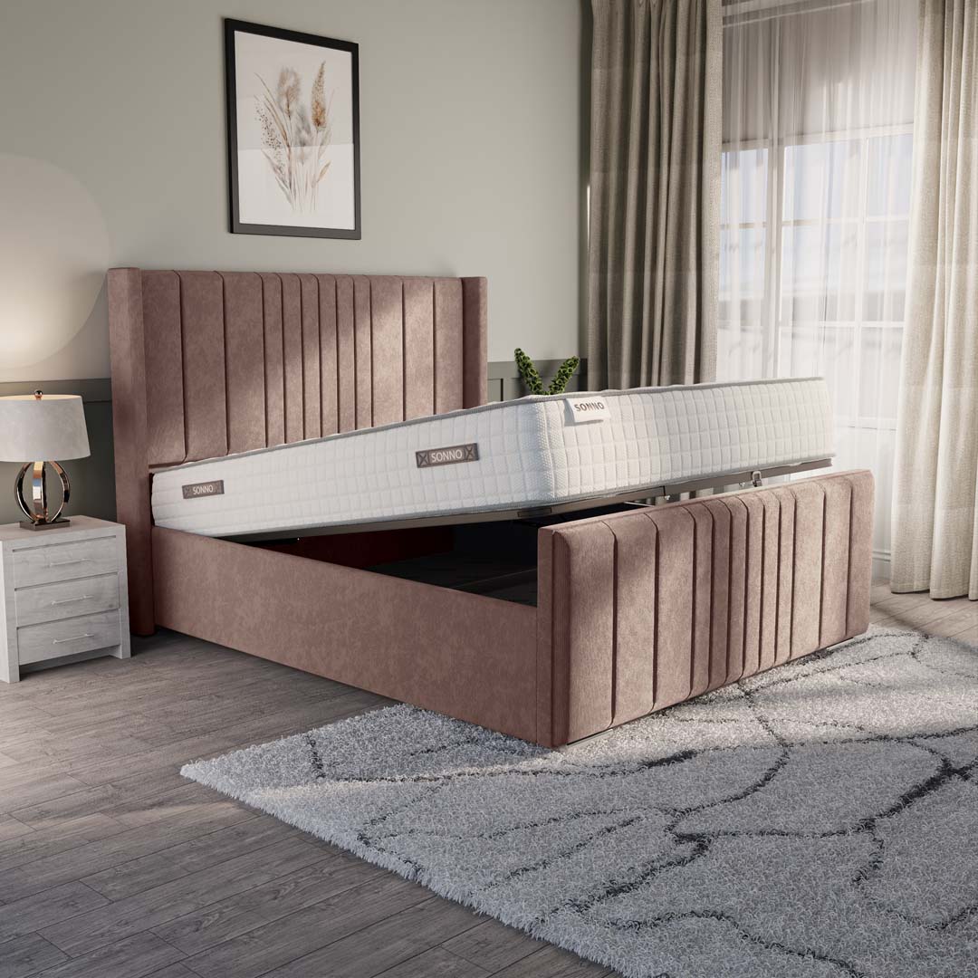 Cambridge Upholstered Ottoman Bed