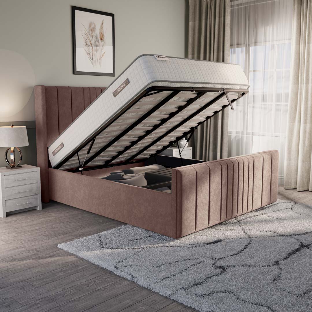 Cambridge Upholstered Ottoman Bed