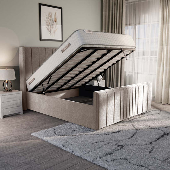 Cambridge Upholstered Ottoman Bed