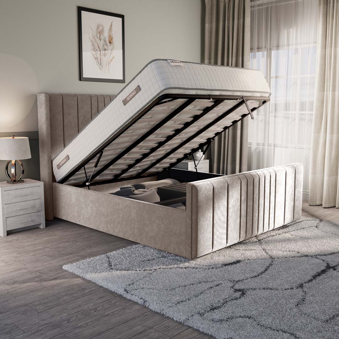 Cambridge Upholstered Ottoman Bed