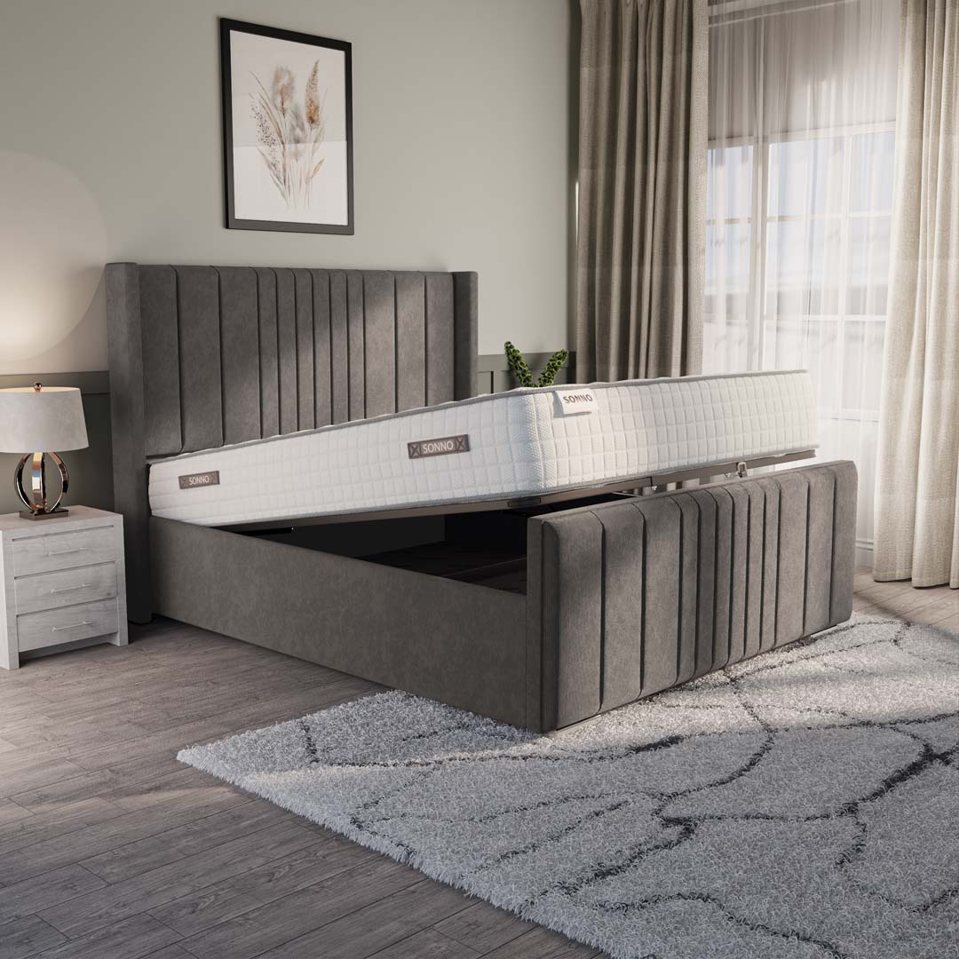 Cambridge Upholstered Ottoman Bed