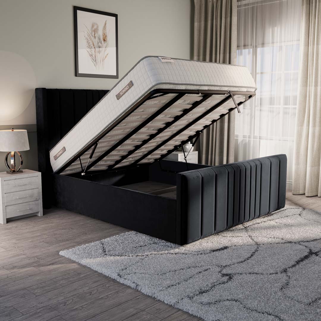 Cambridge Upholstered Ottoman Bed