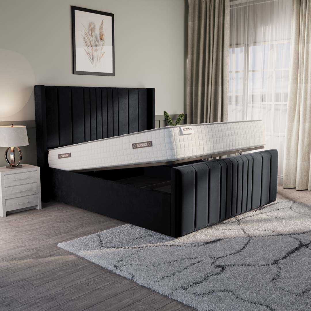 Cambridge Upholstered Ottoman Bed