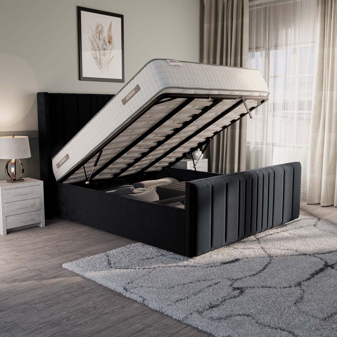 Cambridge Upholstered Ottoman Bed
