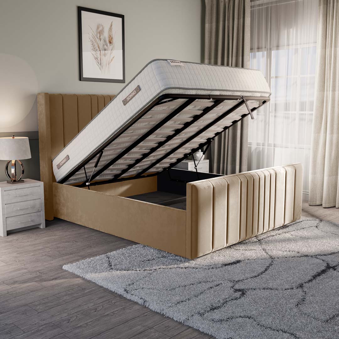 Cambridge Upholstered Ottoman Bed