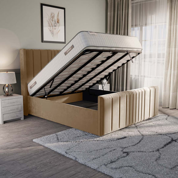 Cambridge Upholstered Ottoman Bed