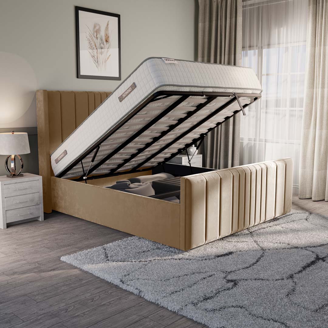 Cambridge Upholstered Ottoman Bed