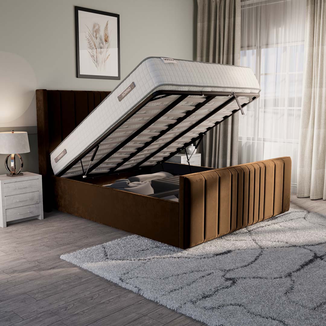 Cambridge Upholstered Ottoman Bed