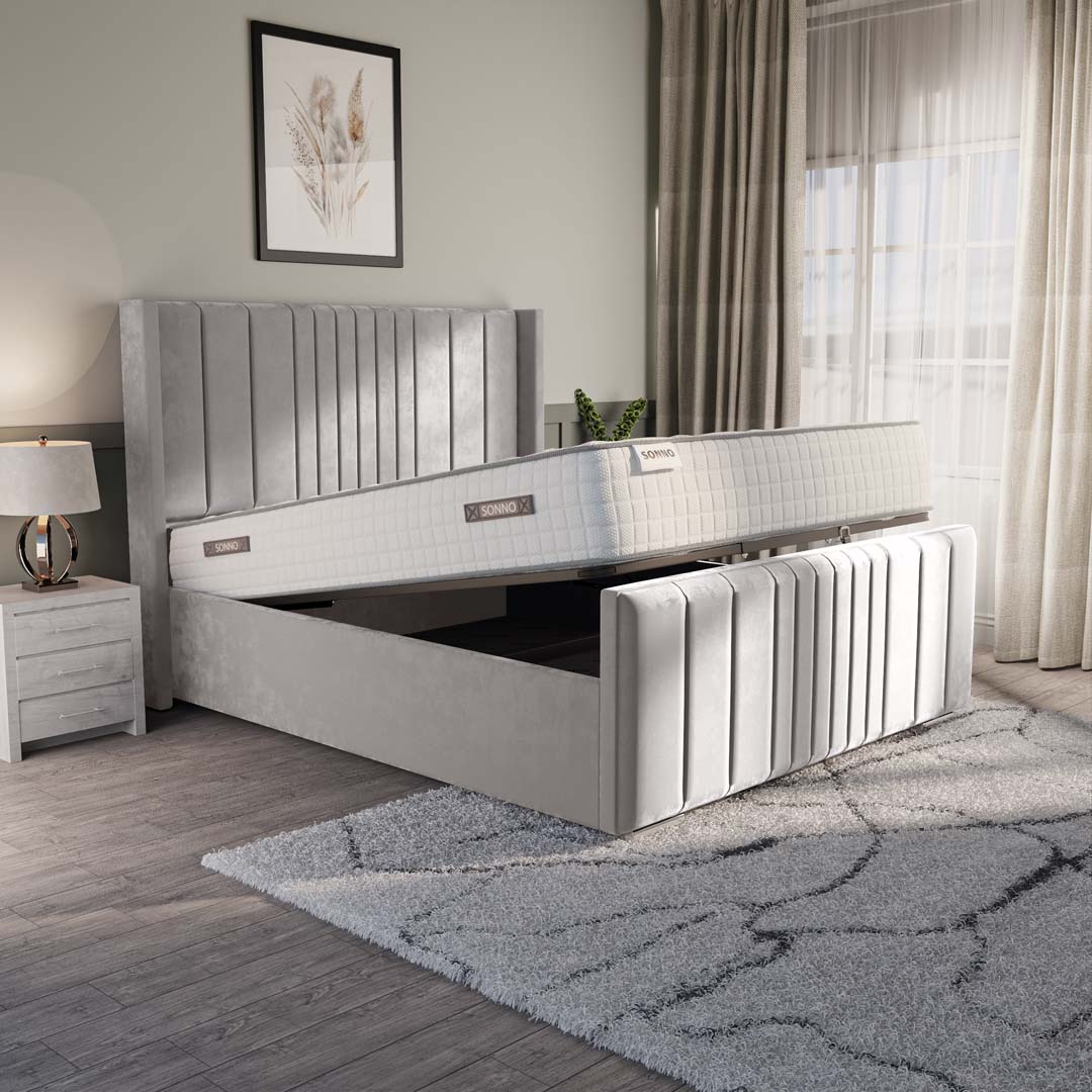 Cambridge Upholstered Ottoman Bed