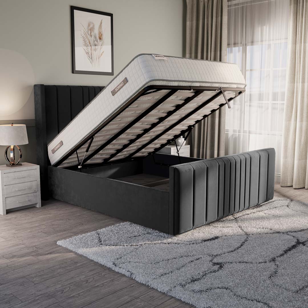 Cambridge Upholstered Ottoman Bed