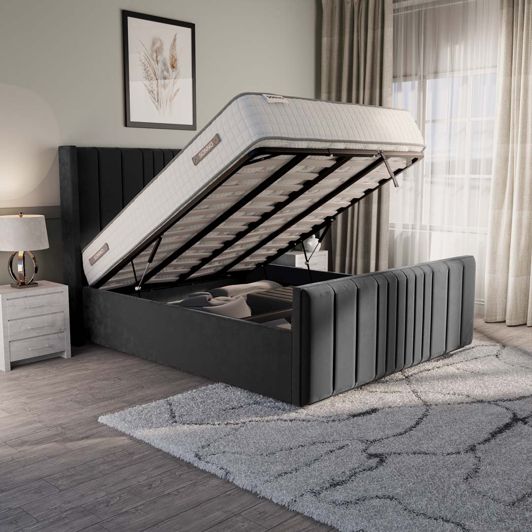 Cambridge Upholstered Ottoman Bed